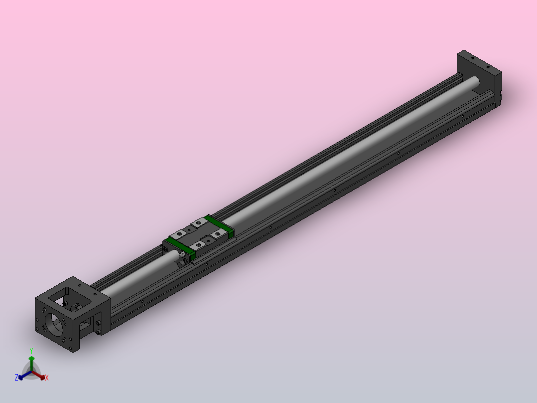 钢制KK模组直线滑台TKK60(标准型）TKK60-600主视图