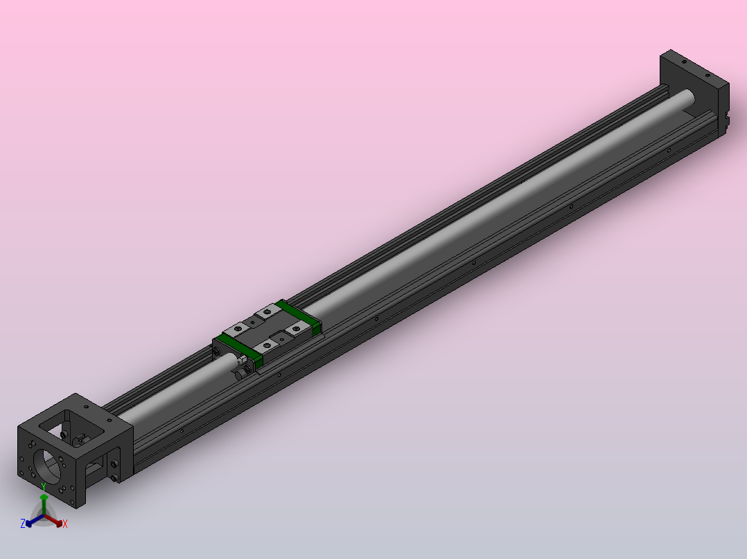 钢制KK模组直线滑台TKK60(标准型）TKK60-600正等轴测图