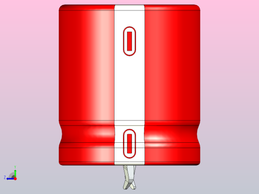 22 x 25红白底片电解电容器右视缩略图