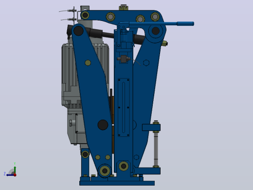 YP41系列电力液压盘式制动器YP41-4500-900×30-ⅡB-CL.RL.WL.HL右视缩略图
