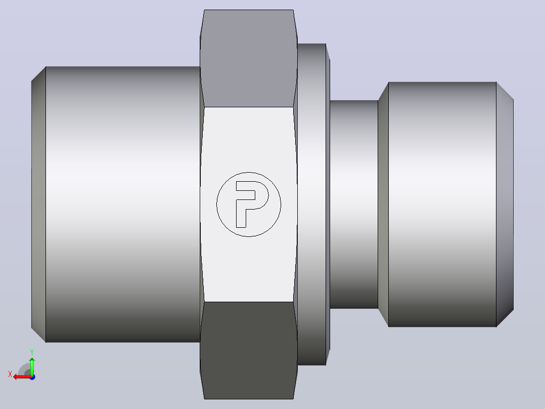公螺柱连接器GE12LMCFX后视图
