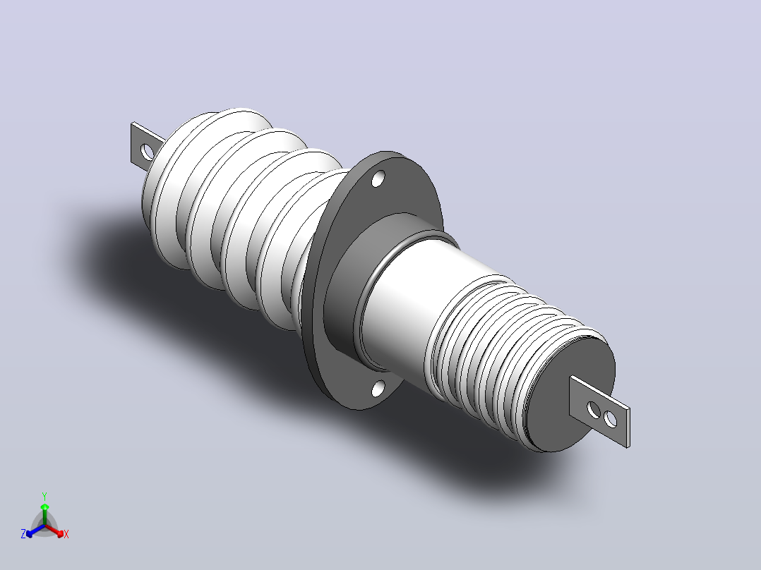 CLB-10KV／200A400A630A1000A户内铝导体穿墙套管[CLB-10╱200]主视图