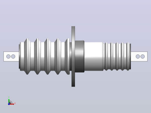 CLB-10KV／200A400A630A1000A户内铝导体穿墙套管[CLB-10╱200]前视缩略图