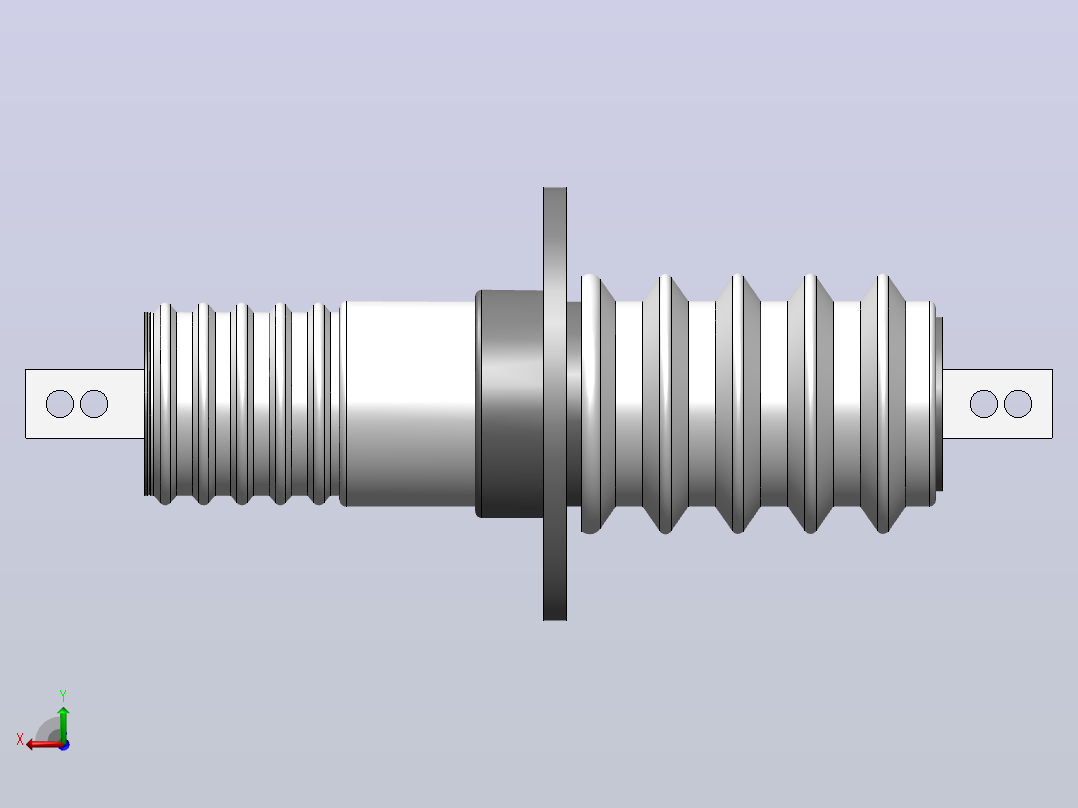 CLB-10KV／200A400A630A1000A户内铝导体穿墙套管[CLB-10╱200]后视图