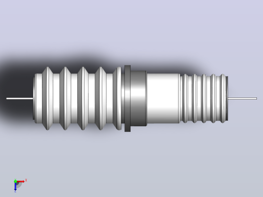 CLB-10KV／200A400A630A1000A户内铝导体穿墙套管[CLB-10╱200]俯视缩略图