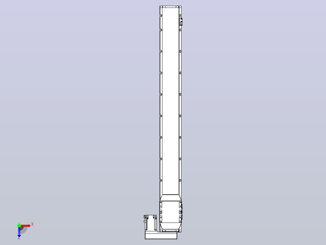 滚珠丝杠直线轴内置导轨TPA-GCR-150-2010C-L1300-MR-M75-N3俯视图