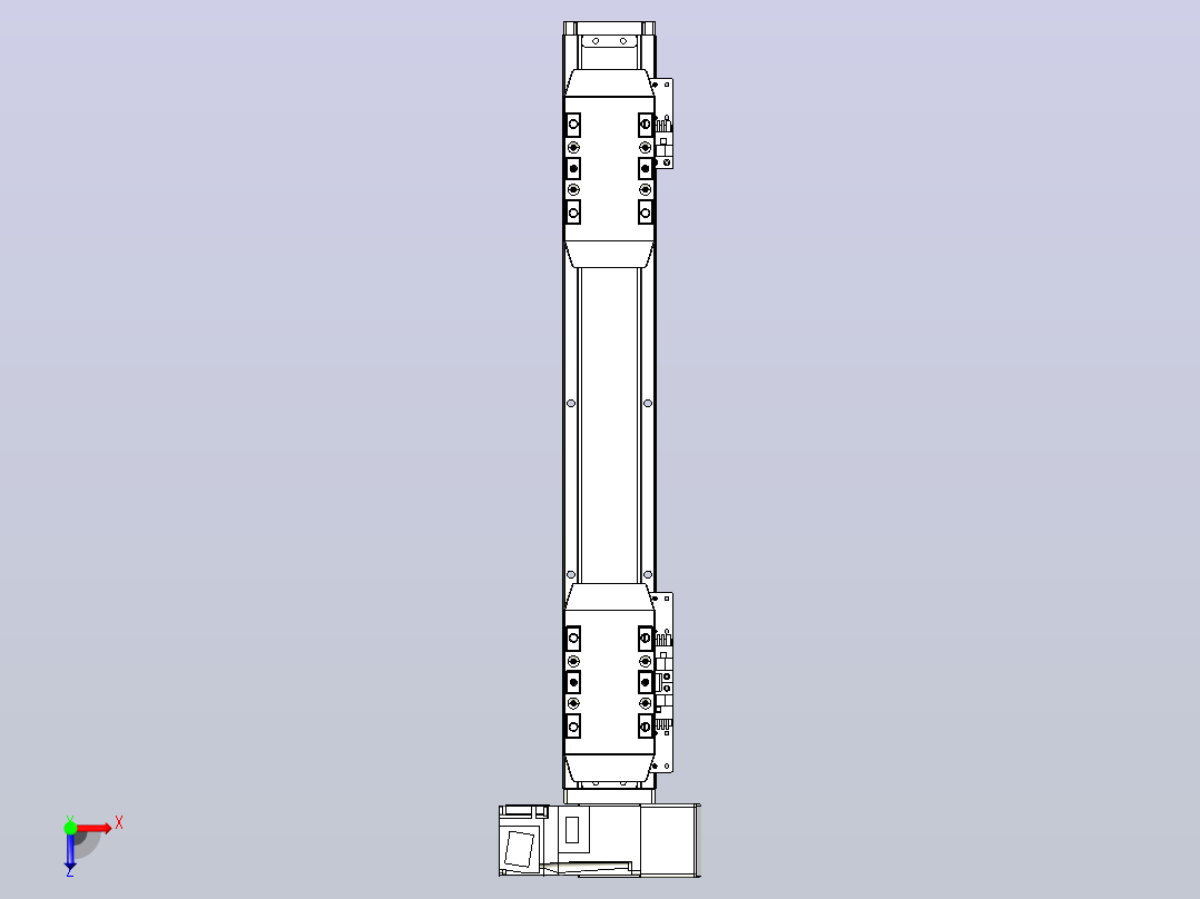 皮带直线轴双滑块型TPA-GCBS-50-P42-L75-RU-M10-N3俯视图
