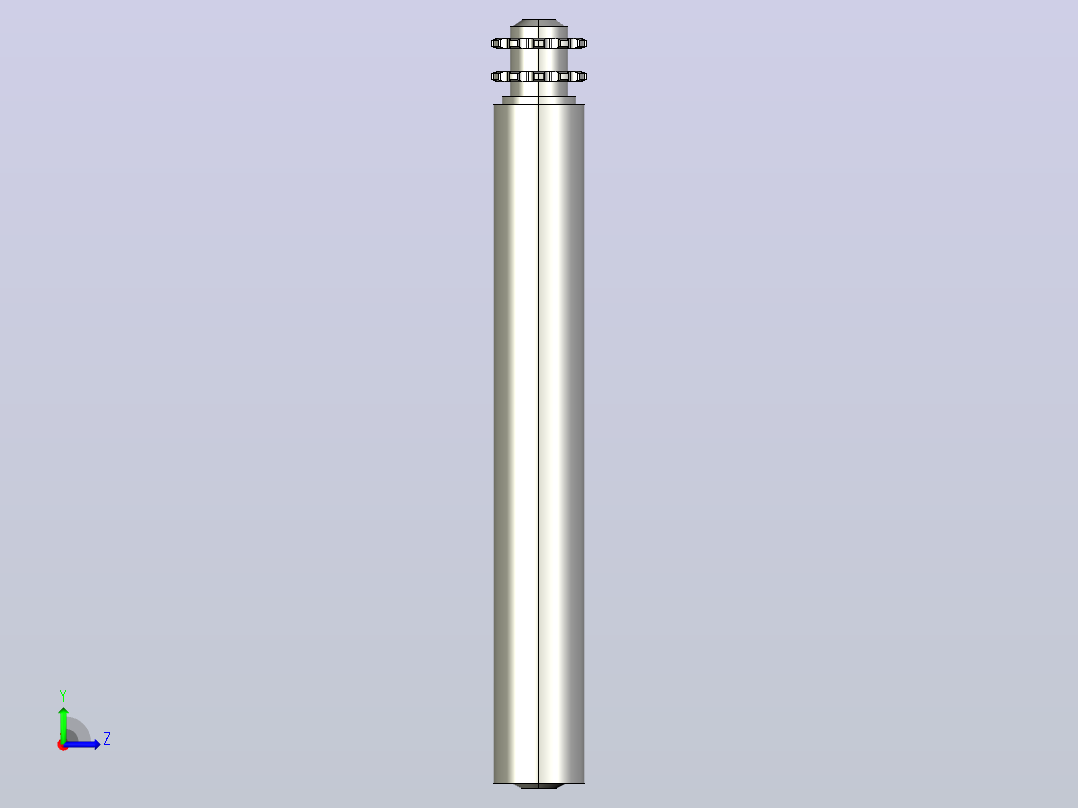 AR2-AP-08B11T-D60X2.0T-AGL510-RL450-C1堆积双排齿输送滚筒左视图