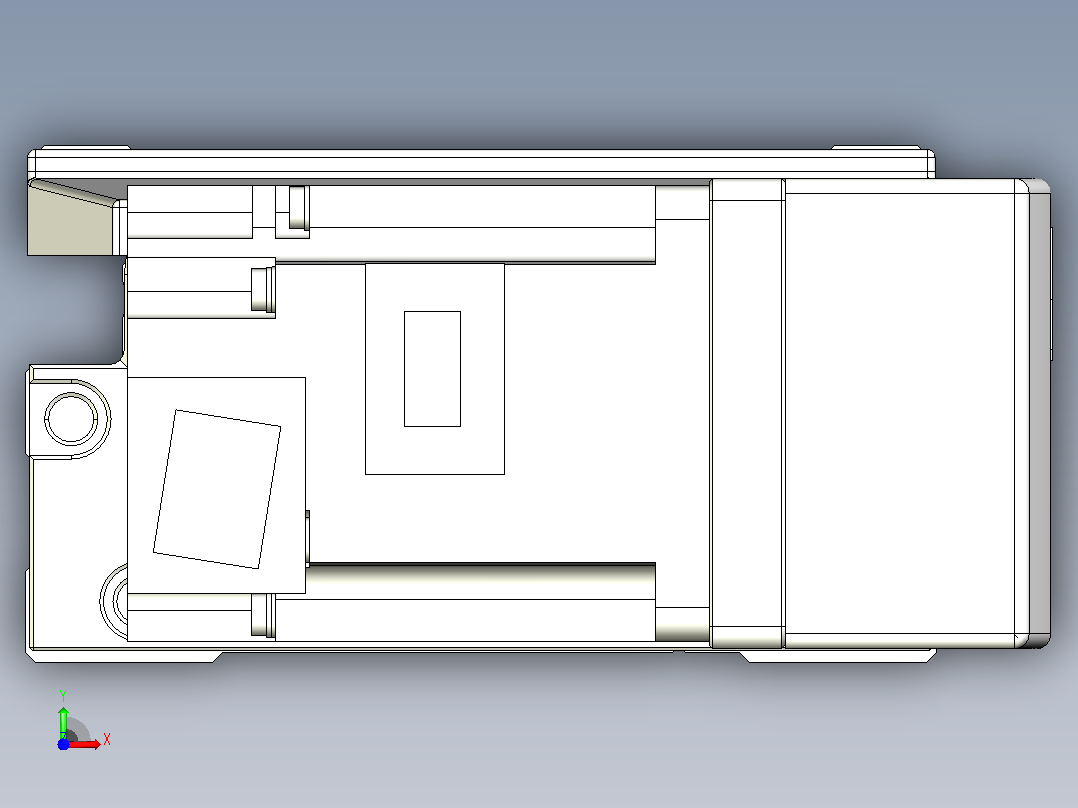 皮带直线轴双滑块型TPA-GCBS-120-P70-L225-QR-M20-N3前视图