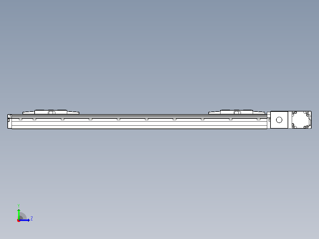 皮带直线轴双滑块型TPA-GCBS-120-P70-L225-QR-M20-N3左视图