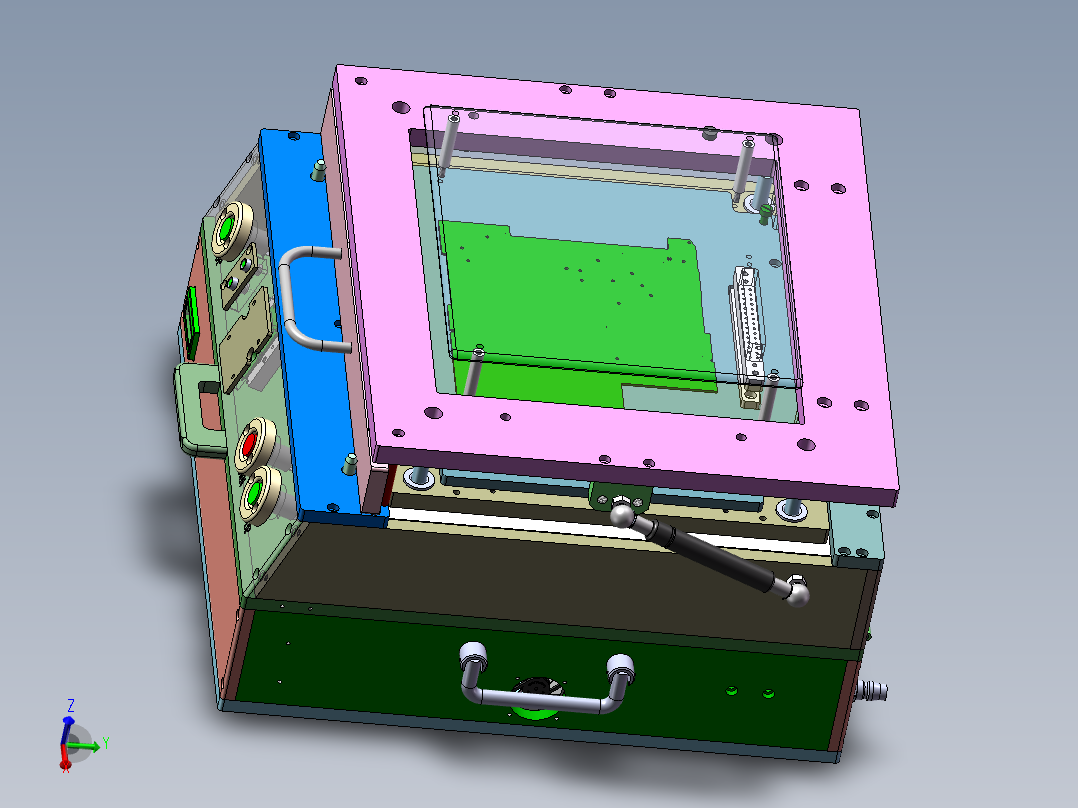 双层气动测试治具