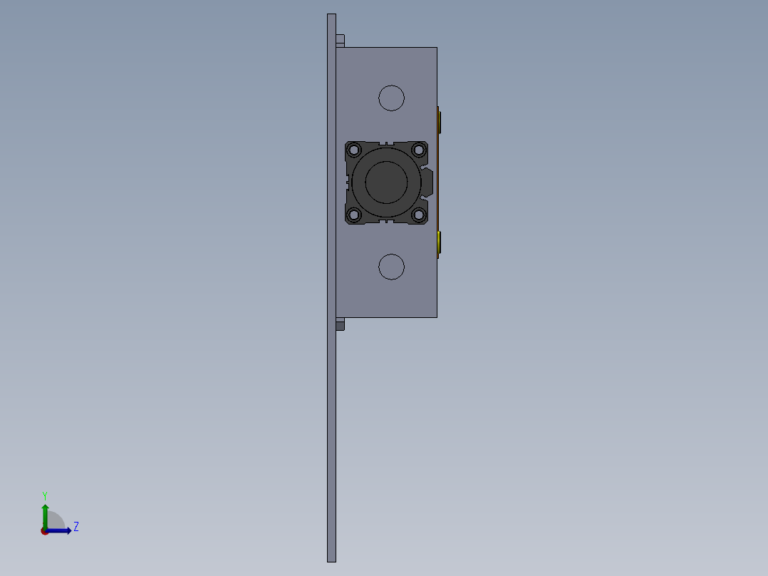 主换热器U管接头组装夹具左视图