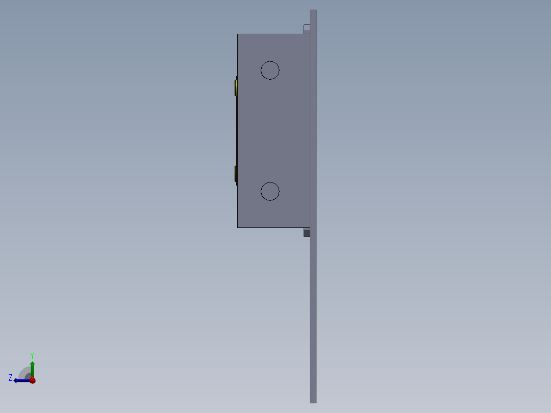 主换热器U管接头组装夹具右视图
