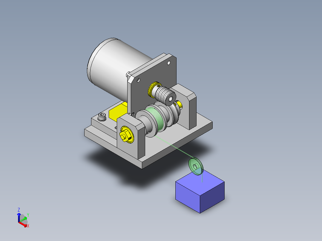 减轻小型马达轴的轴向负载