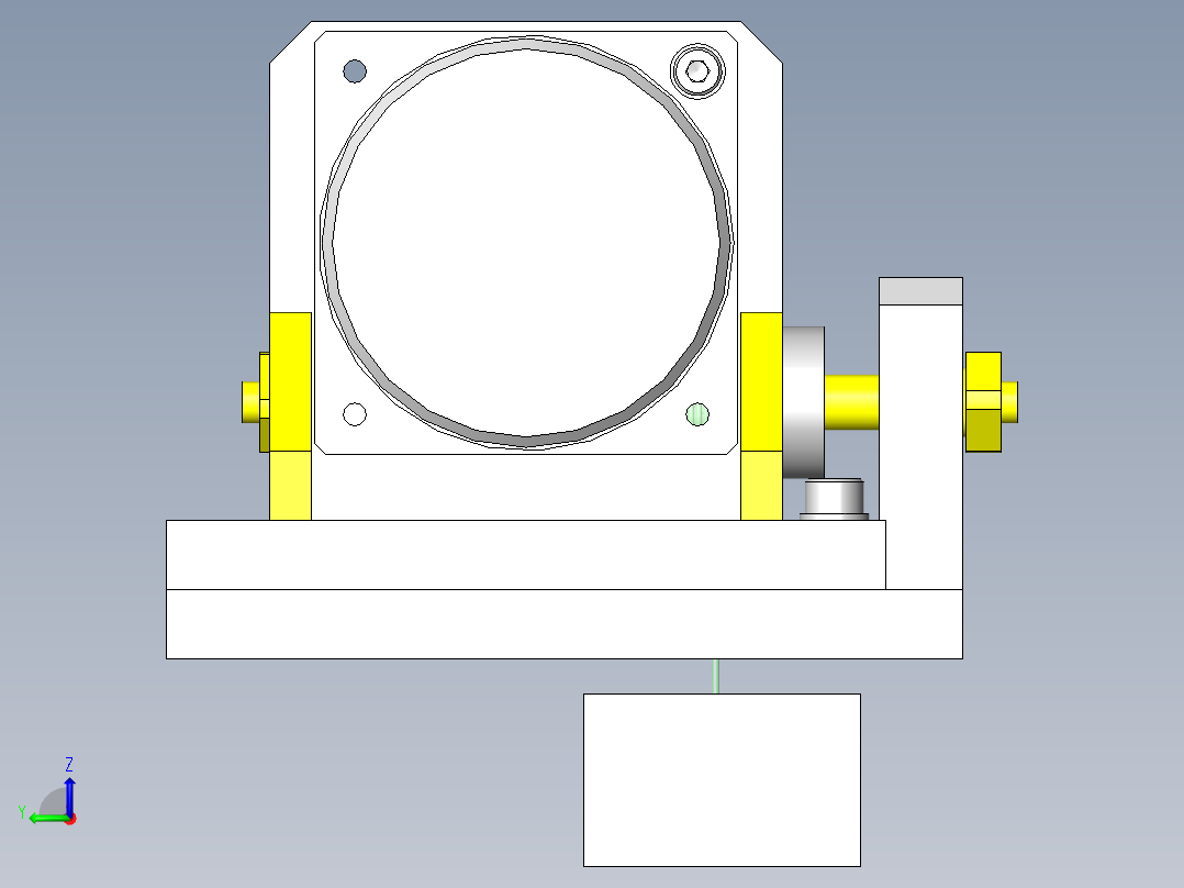 减轻小型马达轴的轴向负载左视图