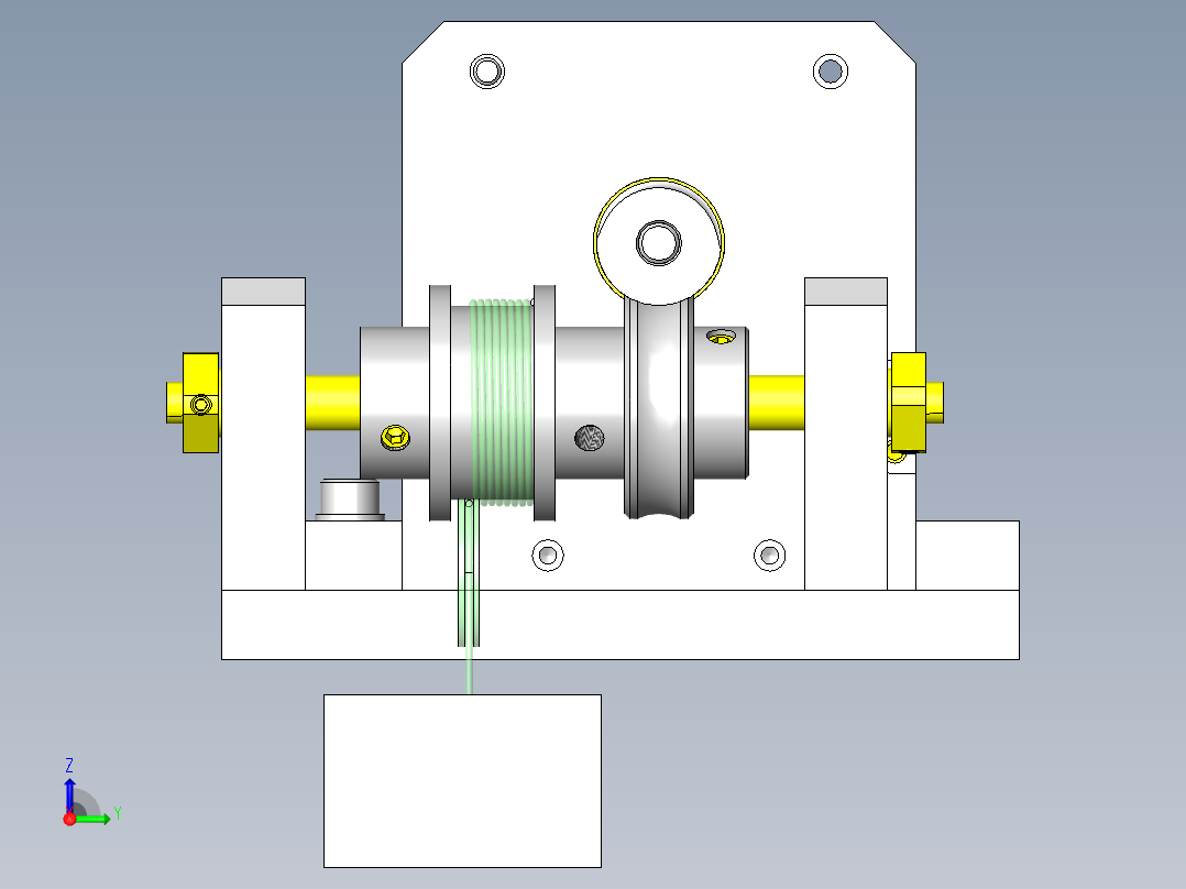 减轻小型马达轴的轴向负载右视图