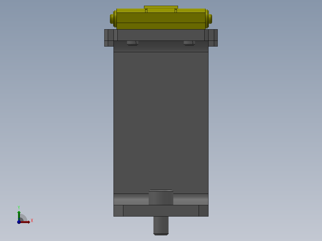 简易工件夹具前视图