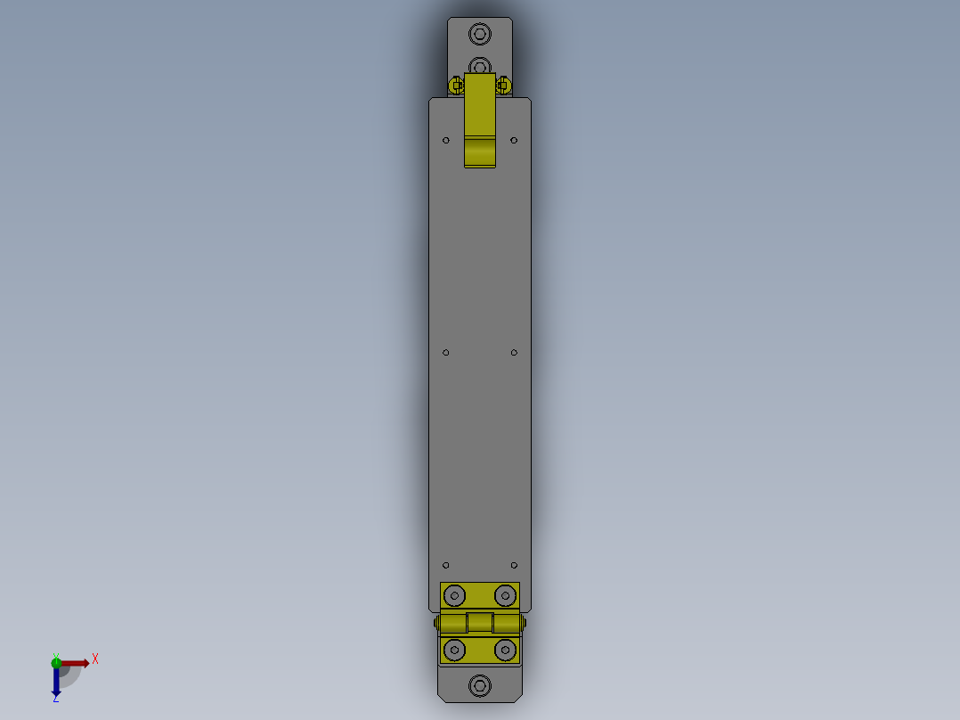 简易工件夹具俯视图