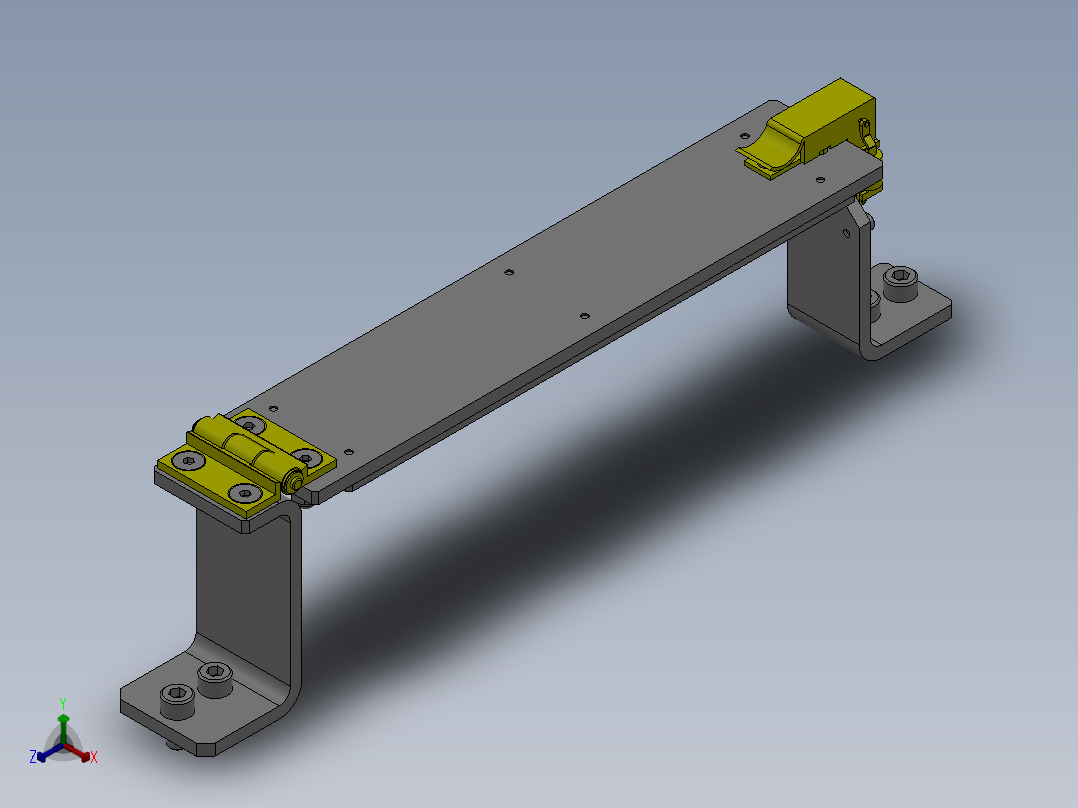 简易工件夹具正等轴测图