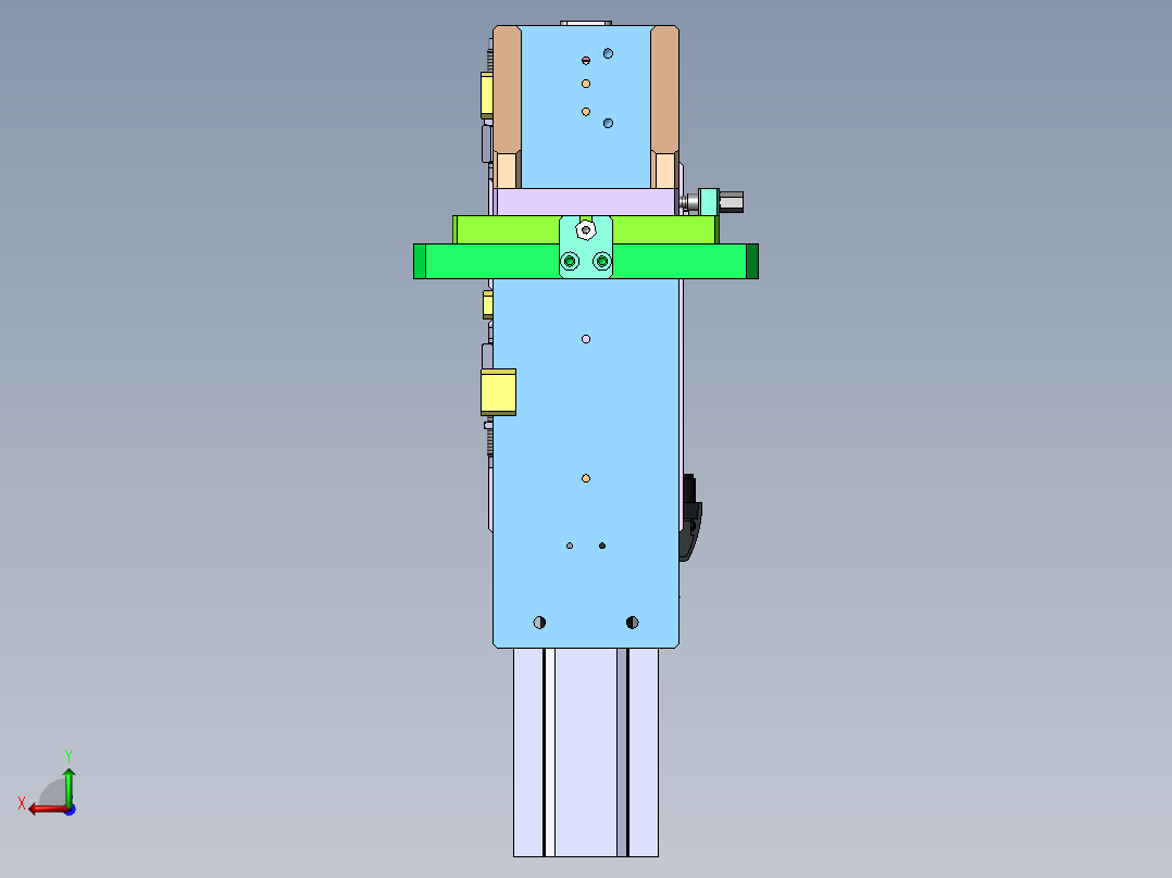 顶升-旋转机构sw17可编辑后视图