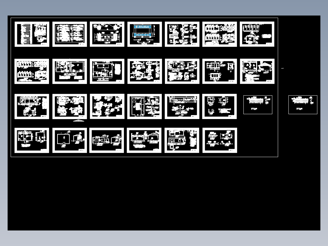 地施工现场临时建筑临建活动板房CAD图纸隔油池洗车槽浴室食堂