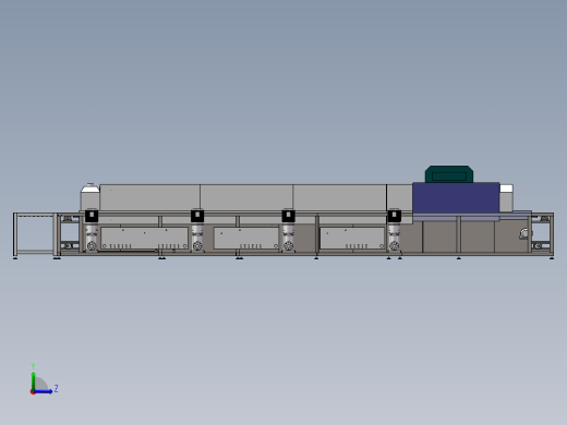 超声波清洗烘干机3D图纸 G769 非标自动化设备图纸3D图纸左视缩略图