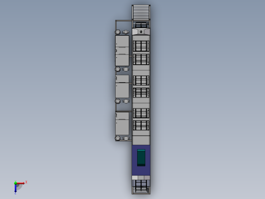 超声波清洗烘干机3D图纸 G769 非标自动化设备图纸3D图纸俯视缩略图