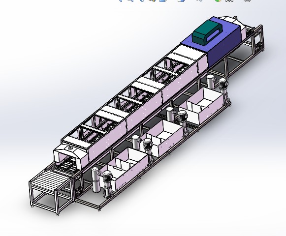 超声波清洗烘干机3D图纸 G769 非标自动化设备图纸3D图纸