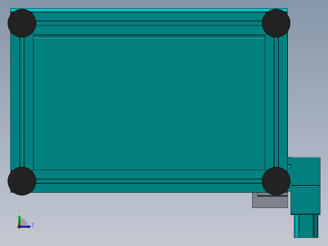 涂胶机3D图纸（带仿真）F339左视图