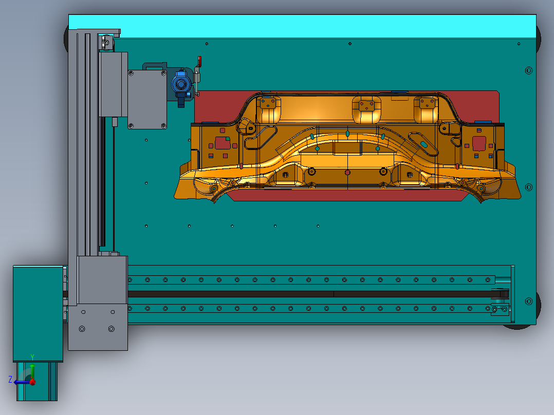 涂胶机3D图纸（带仿真）F339右视图