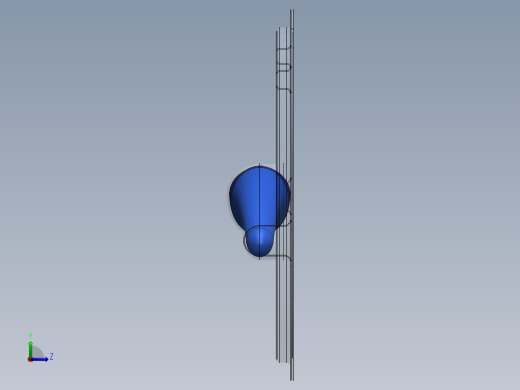 solidworks 笔和吸塑包装左视缩略图