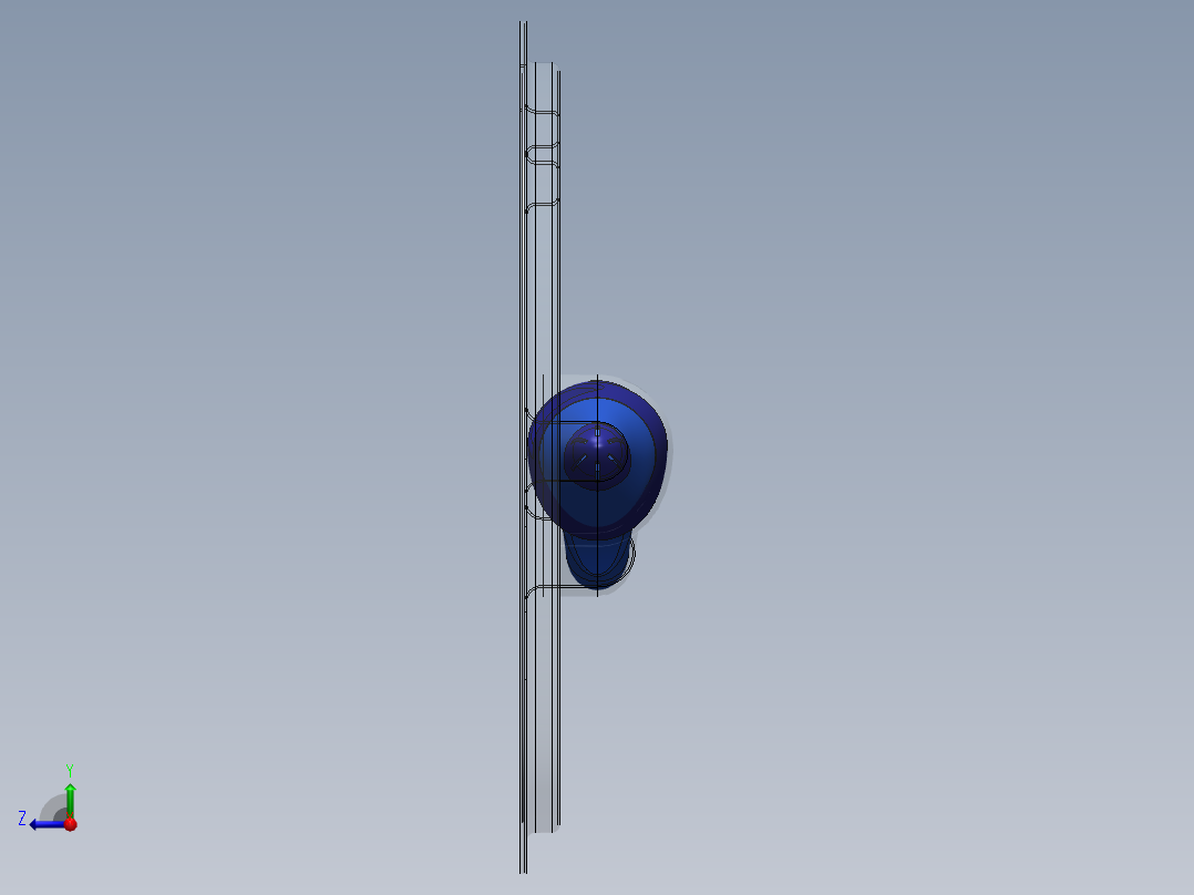 solidworks 笔和吸塑包装右视图