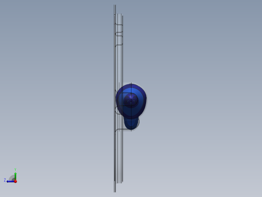 solidworks 笔和吸塑包装右视缩略图