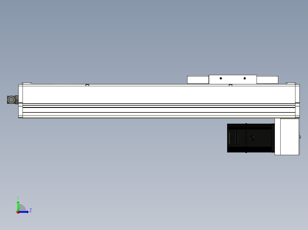 Toyo东佑达直线模组-ECH14-300-BM-200W左视图