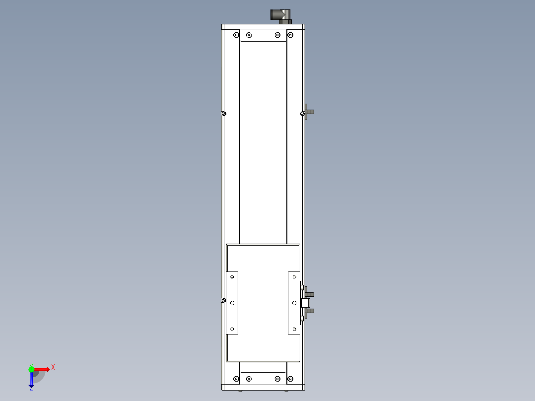 Toyo东佑达直线模组-ECH14-300-BM-200W俯视图