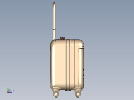 电脑拉杆箱设计左视缩略图