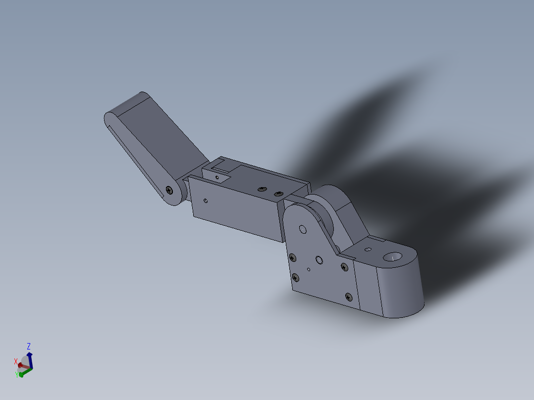 多臂采摘机器人的初步设计——采摘手的设计带SolidWorks三维