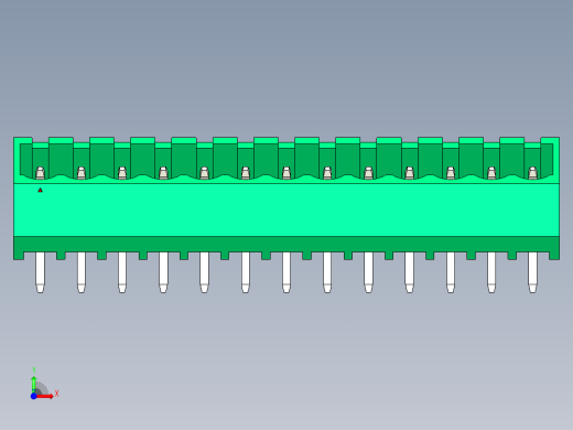 DEGSON 2EDG 系列 5.0mm 可插拔接线端子组-2EDGLC-5.0-13P-14-00AH前视缩略图