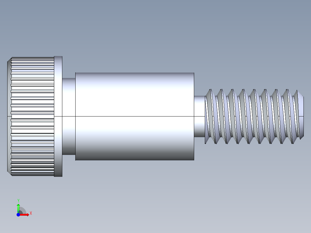 公制SH螺栓选择（DME）-SB DME PM6 x12.STEP前视图