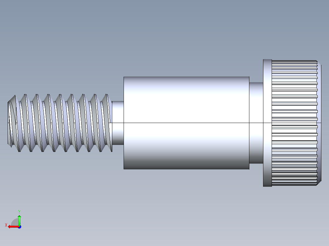 公制SH螺栓选择（DME）-SB DME PM6 x12.STEP后视图