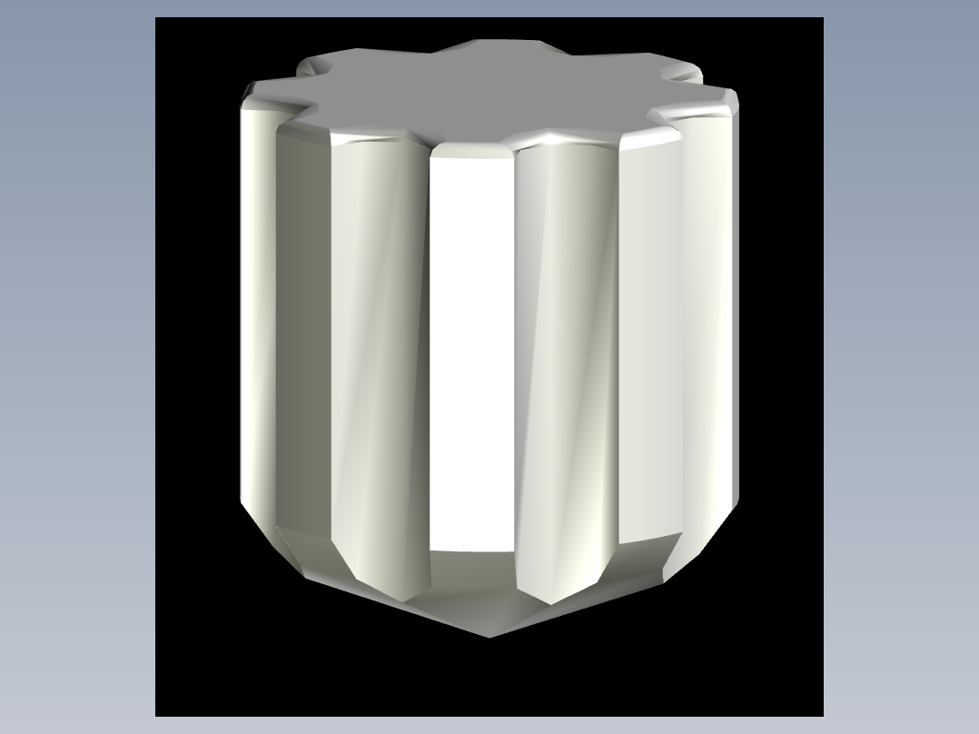 CAD格式机械制图二维100例练习-64 螺丝刀柄模型