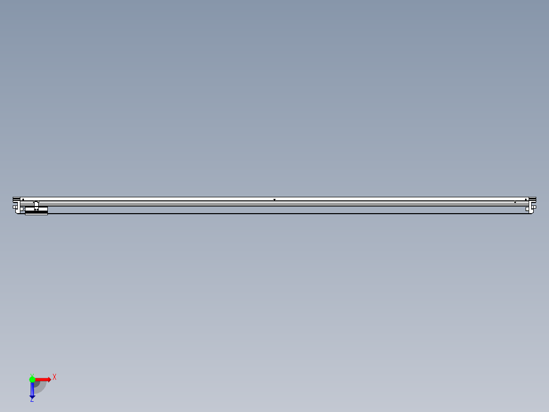 威洛博VL系列直线电机模组-VL17E1-S2350俯视图