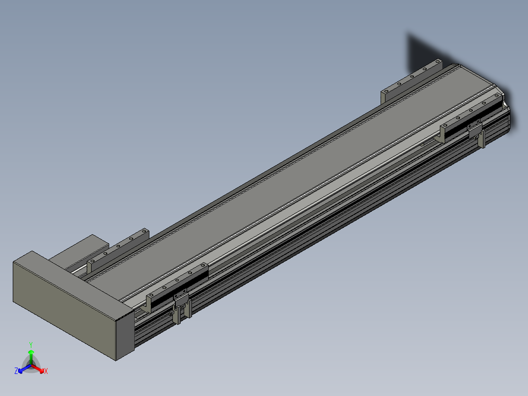 直线模组LHA170-S750-R设计图纸主视图