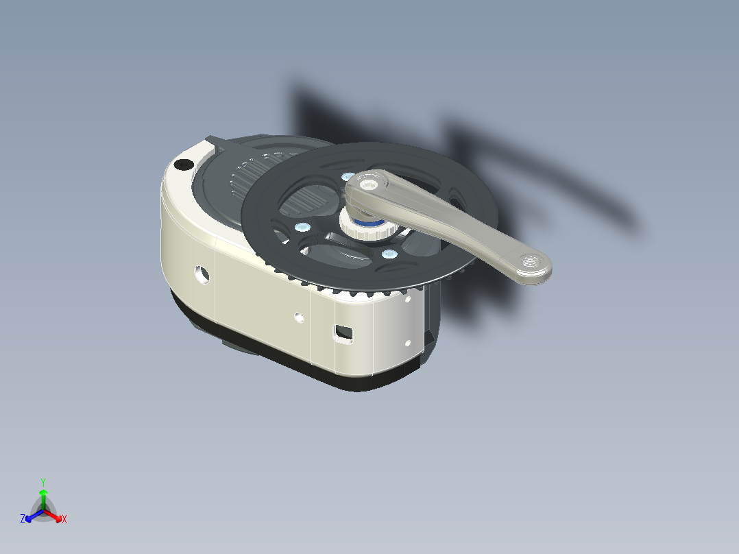 巴旺M620G510型电动自行车正等轴测图