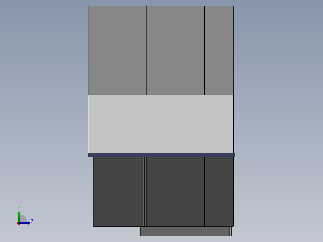 桌椅各类家具 (14)左视图