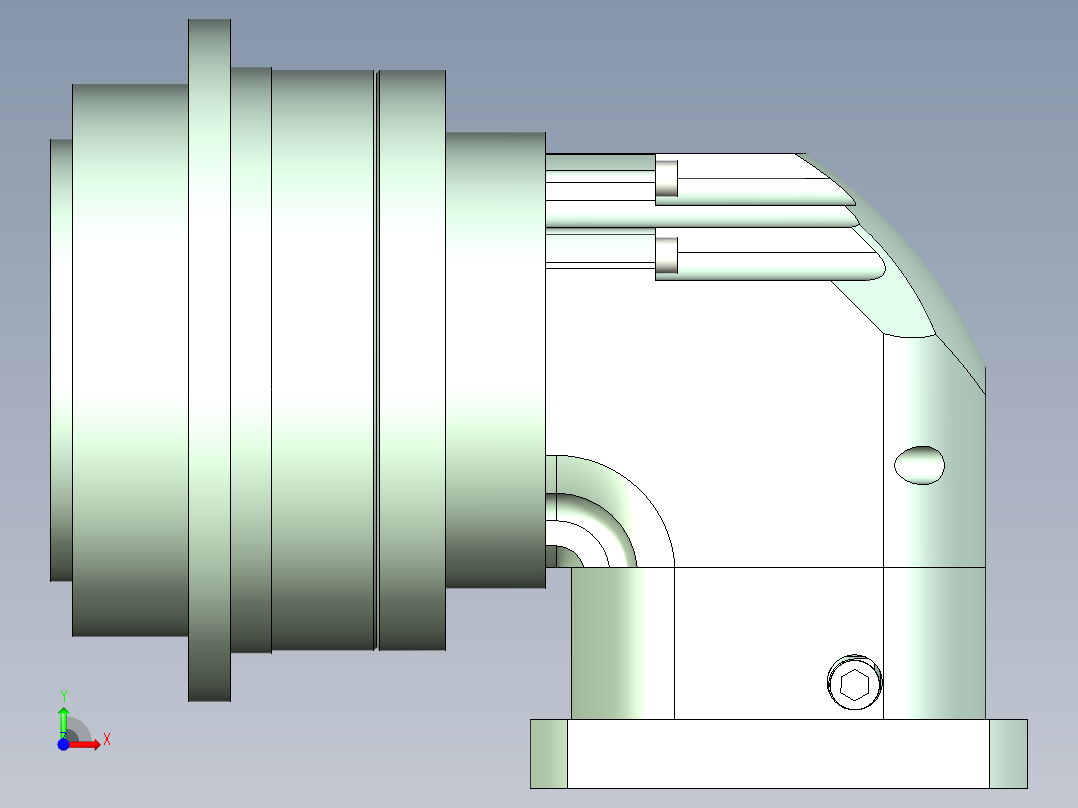 直齿ZPLH200-L2 35-114.3-200-M12.stp前视图