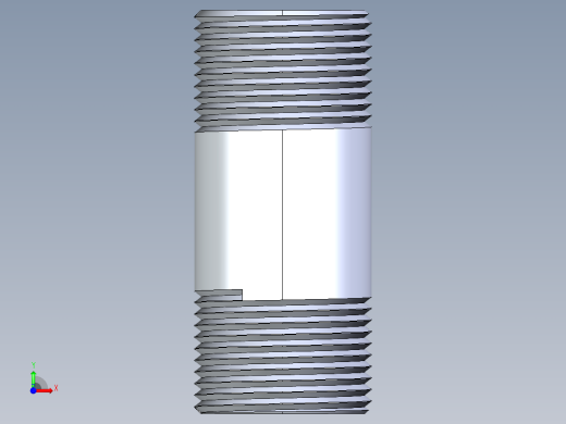 CPVC管件33-Sch80_Nipple_MPTxMPT_9861-135_1in x 3in前视缩略图