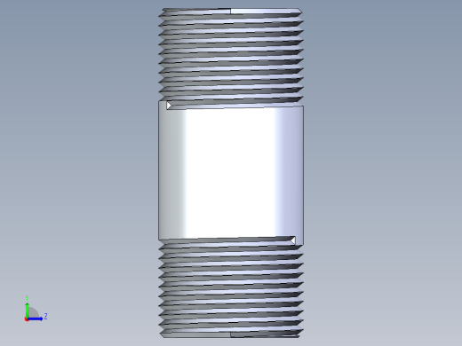 CPVC管件33-Sch80_Nipple_MPTxMPT_9861-135_1in x 3in左视缩略图