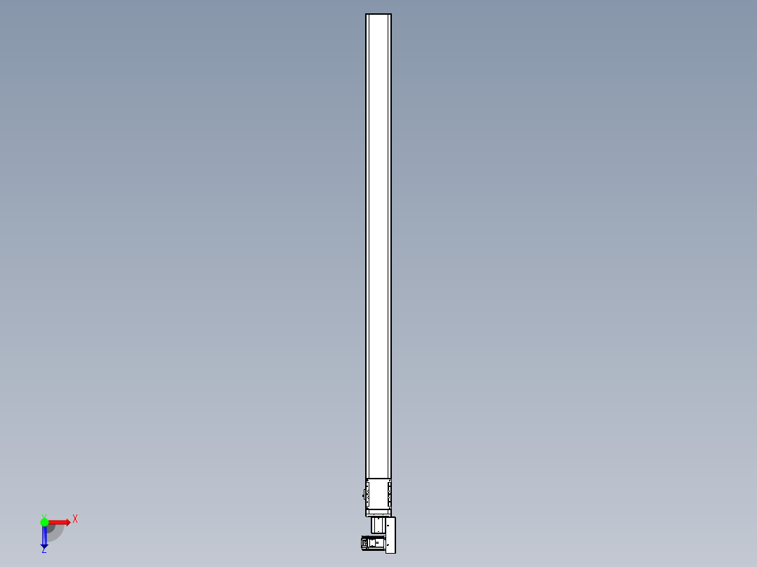 同步带全封闭直线模组TPA-HCB-105D-90-L1850-MR-C-P20-N3俯视图