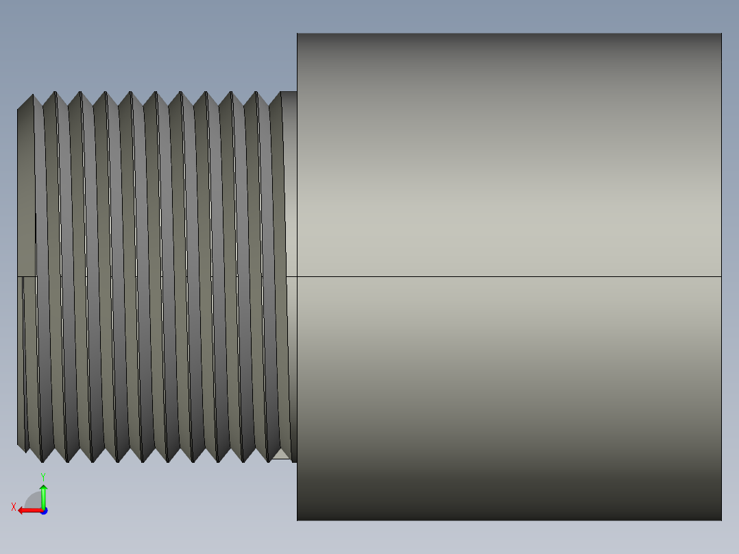 船舶管路系统SeaCor_MaleAdapter_SxMPT_37J136007_0.75in后视图